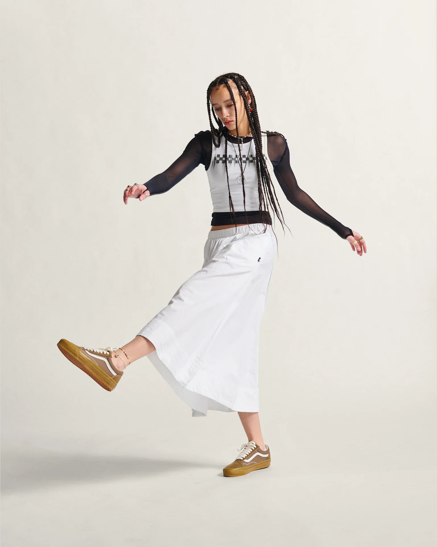 VANS LX Old Skool GUM SEPIA Cipő kép 7