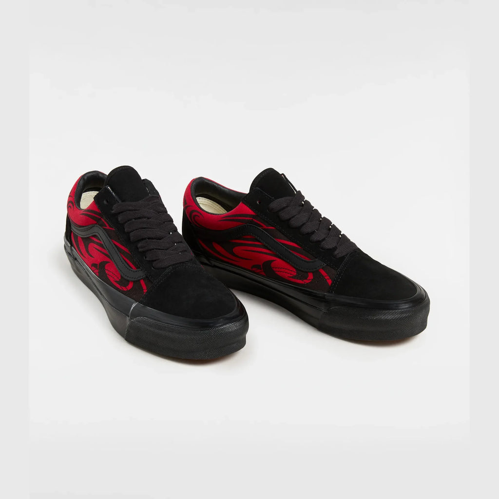 VANS LX Old Skool Y2K Flame BLACK/RED Cipő kép 3