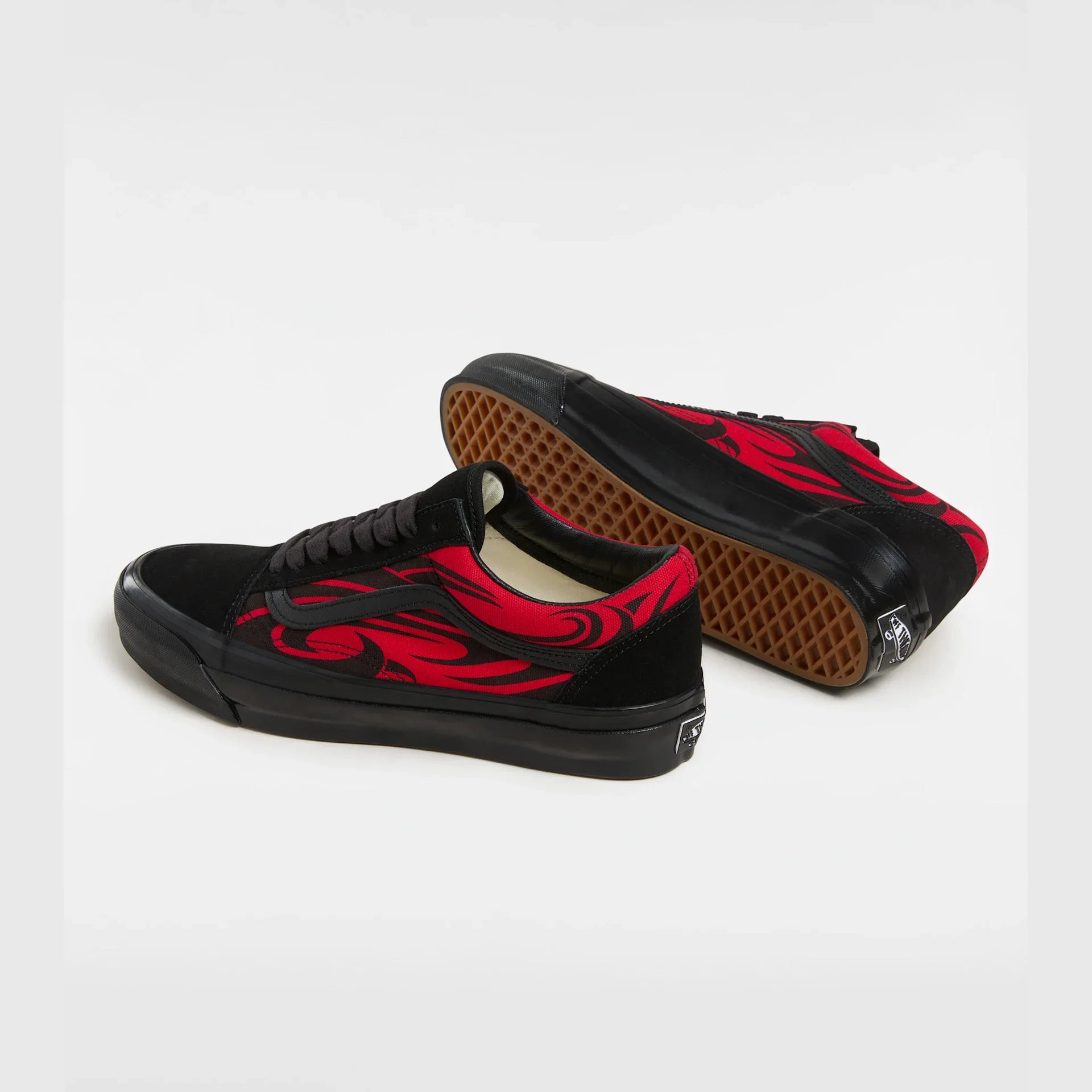 VANS LX Old Skool Y2K Flame BLACK/RED Cipő kép 4