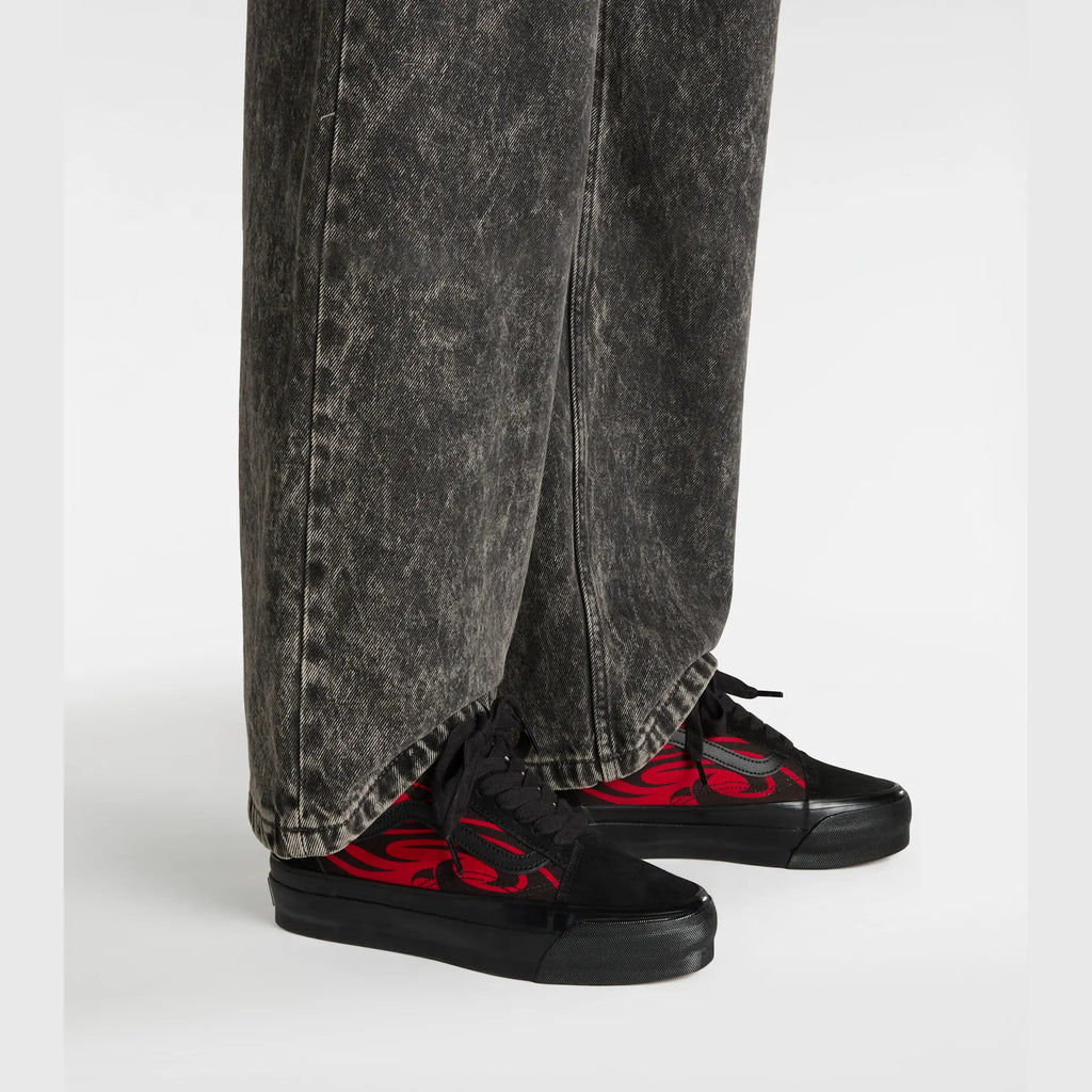 VANS LX Old Skool Y2K Flame BLACK/RED Cipő kép 6