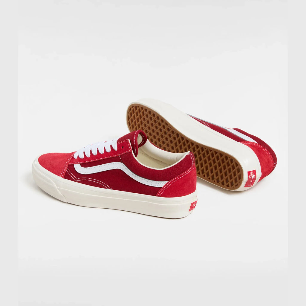 VANS LX Old Skool SUEDE RED/RED Cipő kép 3