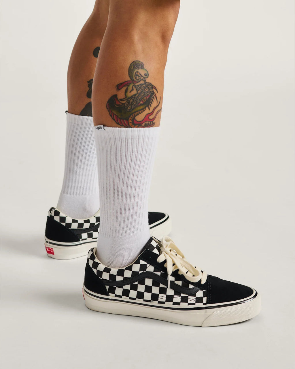 VANS LX Old Skool CHECKERBOARD BLACK/WHITE Cipő kép 6