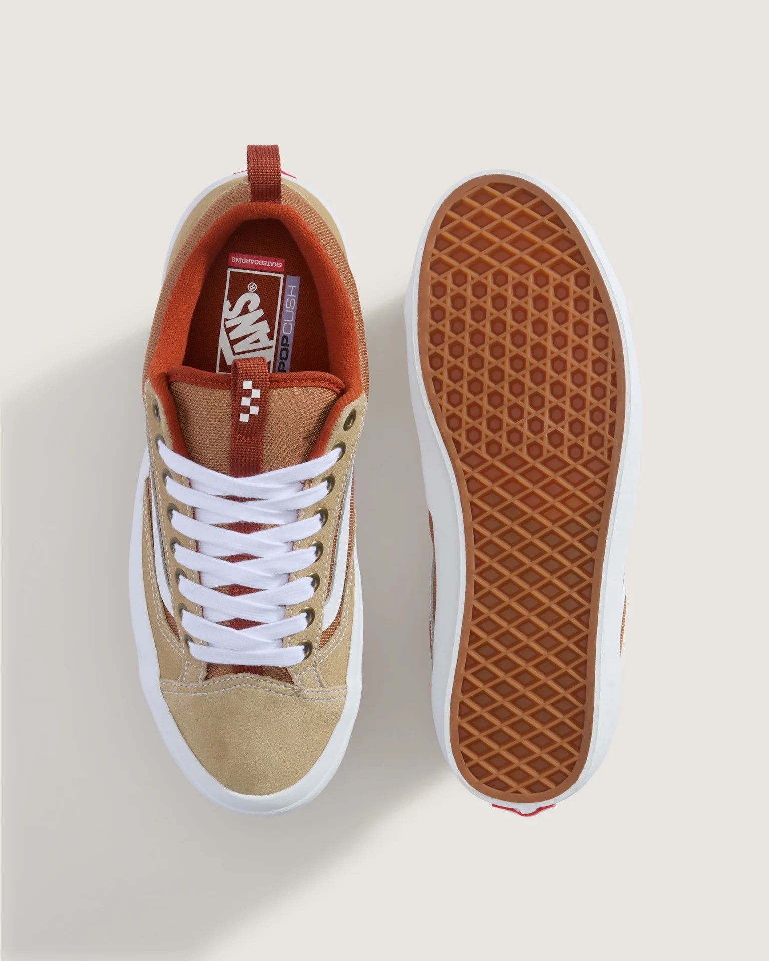 VANS Skate Old Skool 36 + KHAKI/BURNT ORANGE Cipő kép 3