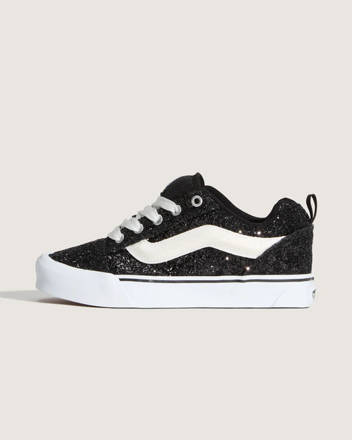 VANS Knu Skool GLITTER Black/White Cipő VN000D6ZMCG1 - 1
