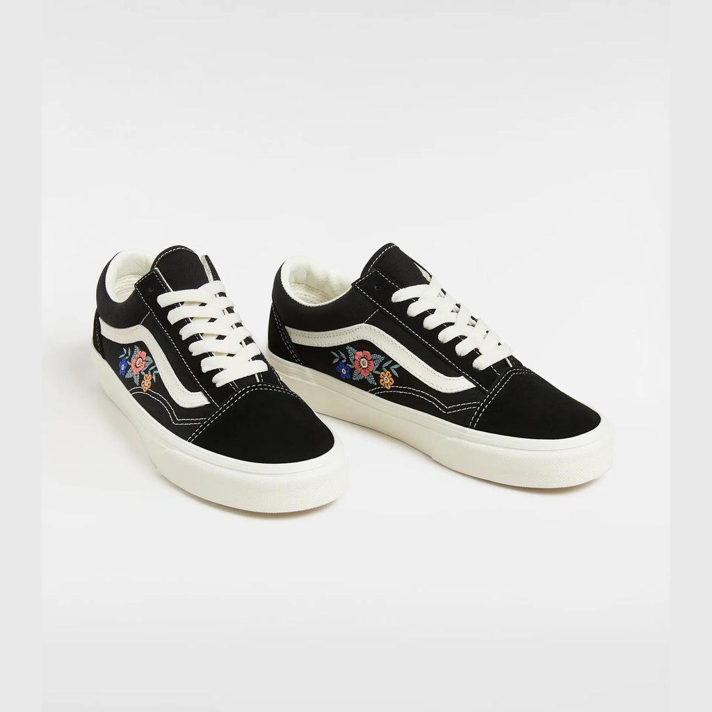 VANS Old Skool BLACK FLORAL Cipő kép 2