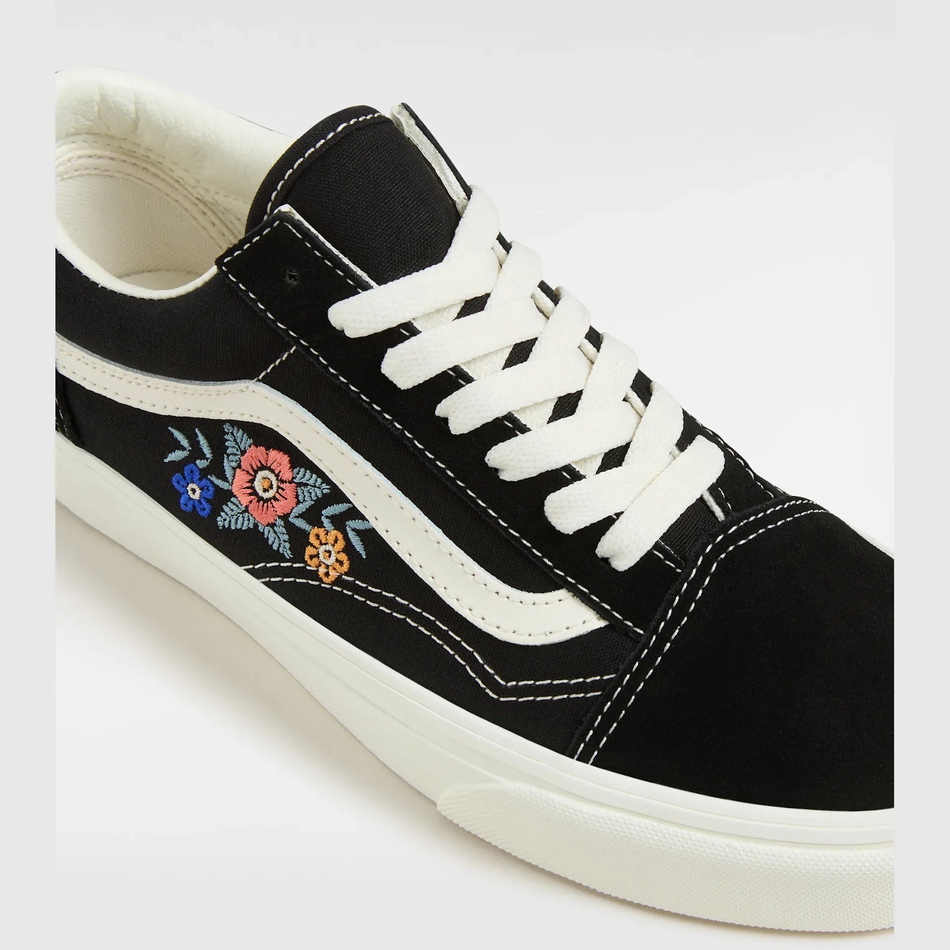 VANS Old Skool BLACK FLORAL Cipő kép 4