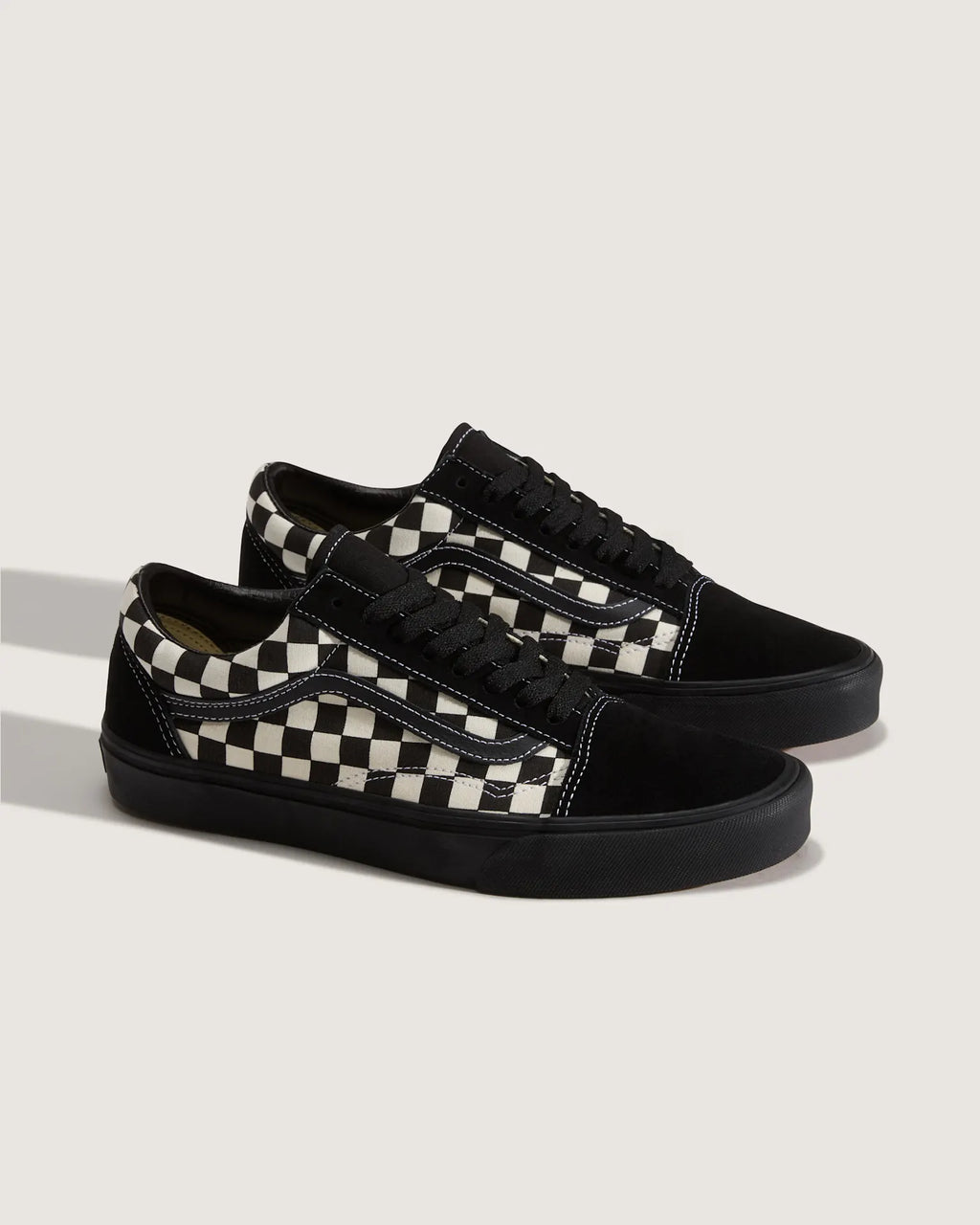Vans Old Skool CHECKERBOARD Black/White Cipő VN000D7ZMCG1 - 2