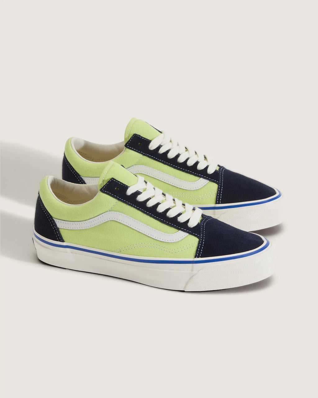 VANS LX Old Skool NINETIES Navy/Lime Cipő VN000D9JEZR1 - 2