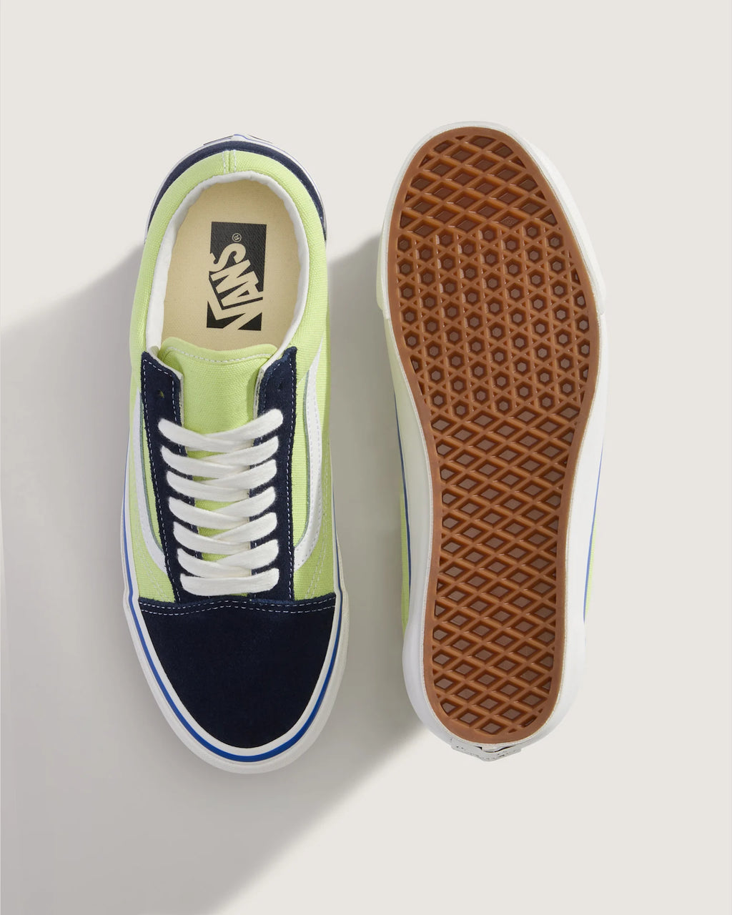 VANS LX Old Skool NINETIES Navy/Lime Cipő VN000D9JEZR1 - 3