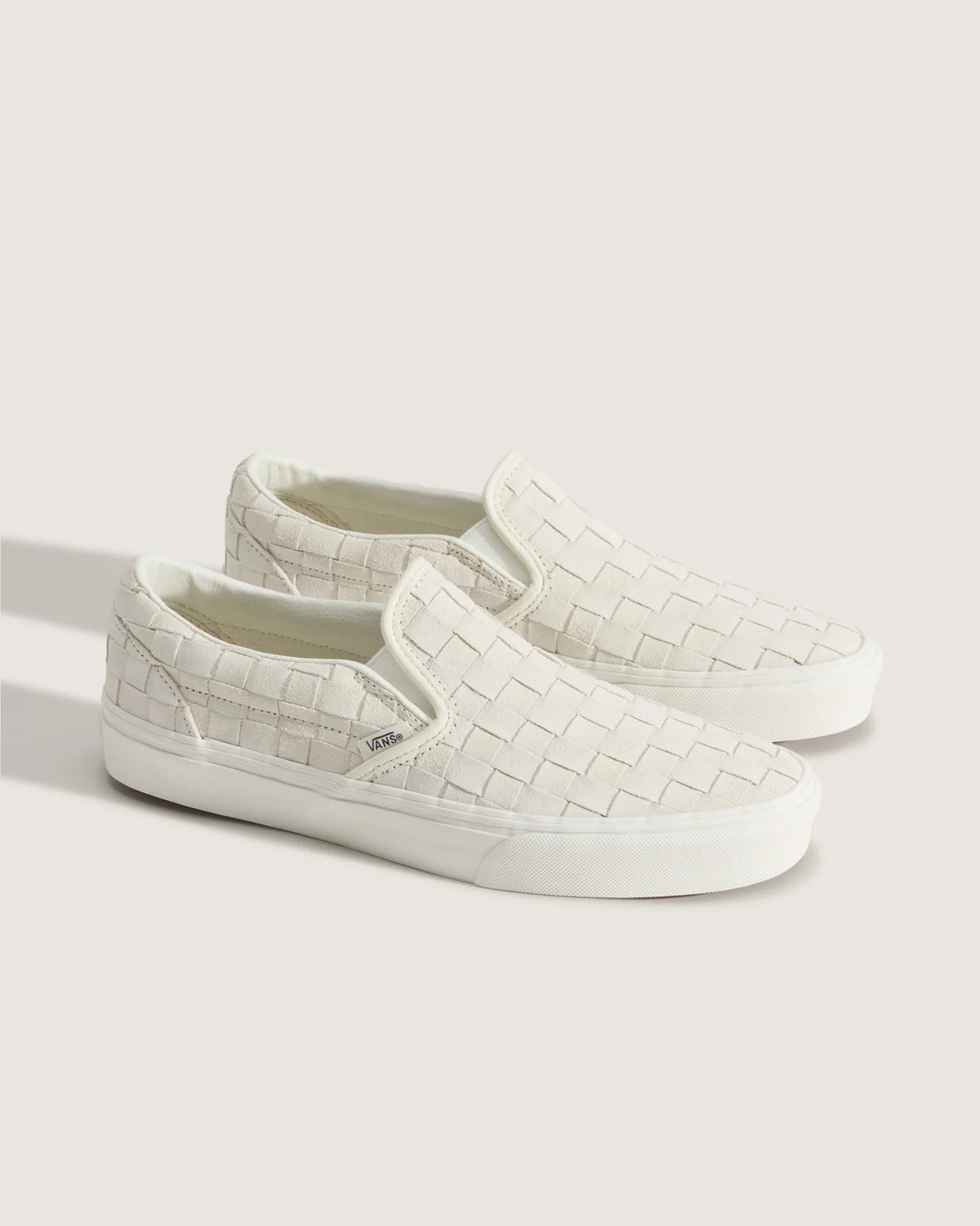 Vans Classic Slip-On WOVEN SUEDE MARSHMALLOW Cipő VN000DAHCCZ1 - 2