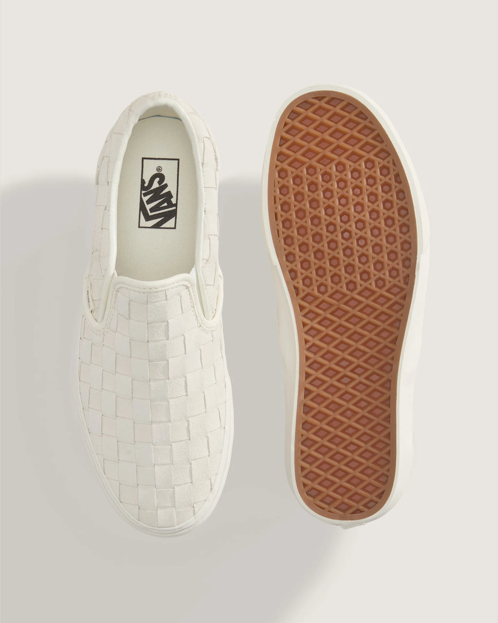 Vans Classic Slip-On WOVEN SUEDE MARSHMALLOW Cipő VN000DAHCCZ1 - 3