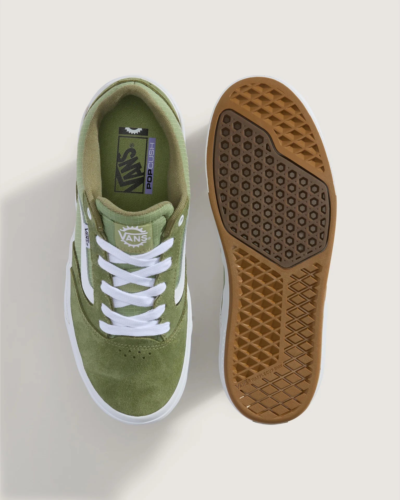 VANS BMX Proof Wafflecup OLIVE/WHITE Cipő VN000DCGY331 - 2