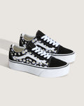 VANS Old Skool Platform FLORAL EMBROIDERY BLACK/WHITE VN000E87BA21 - 2