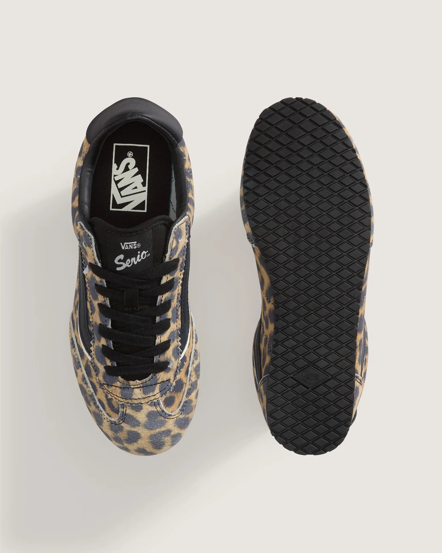 VANS Super Lowpro SUEDE Leopard/Black Cipő VN000E89YS51 - 3