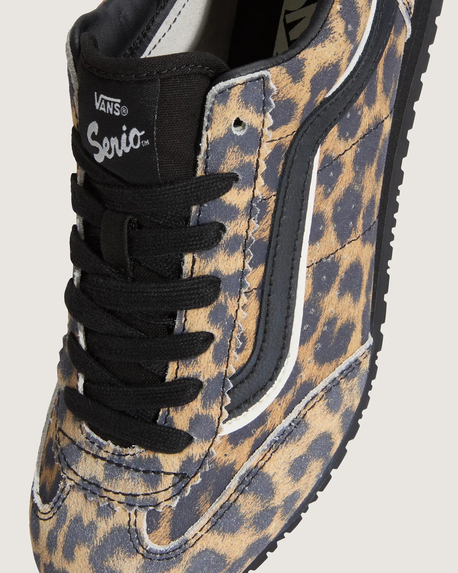 VANS Super Lowpro SUEDE Leopard/Black Cipő VN000E89YS51 - 5