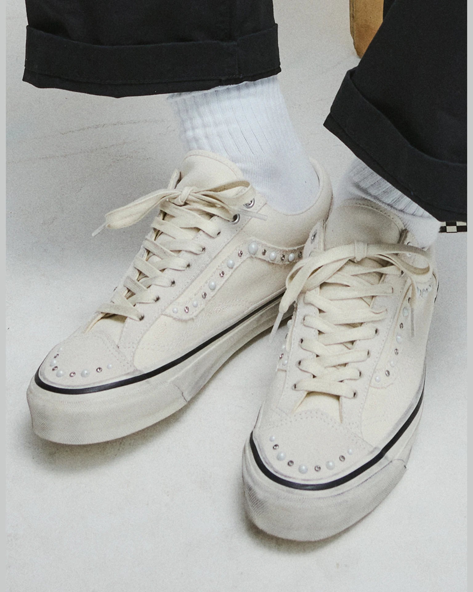 VANS LX Old Skool 36 Pearlized MARSHMALLOW VN000E8VCCZ Cipő 2