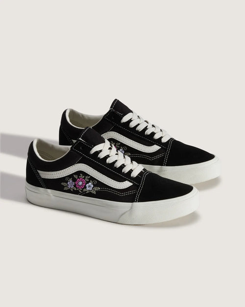 VANS Old Skool BLACK FLORAL Cipő VN000E8WF2B1 - 2