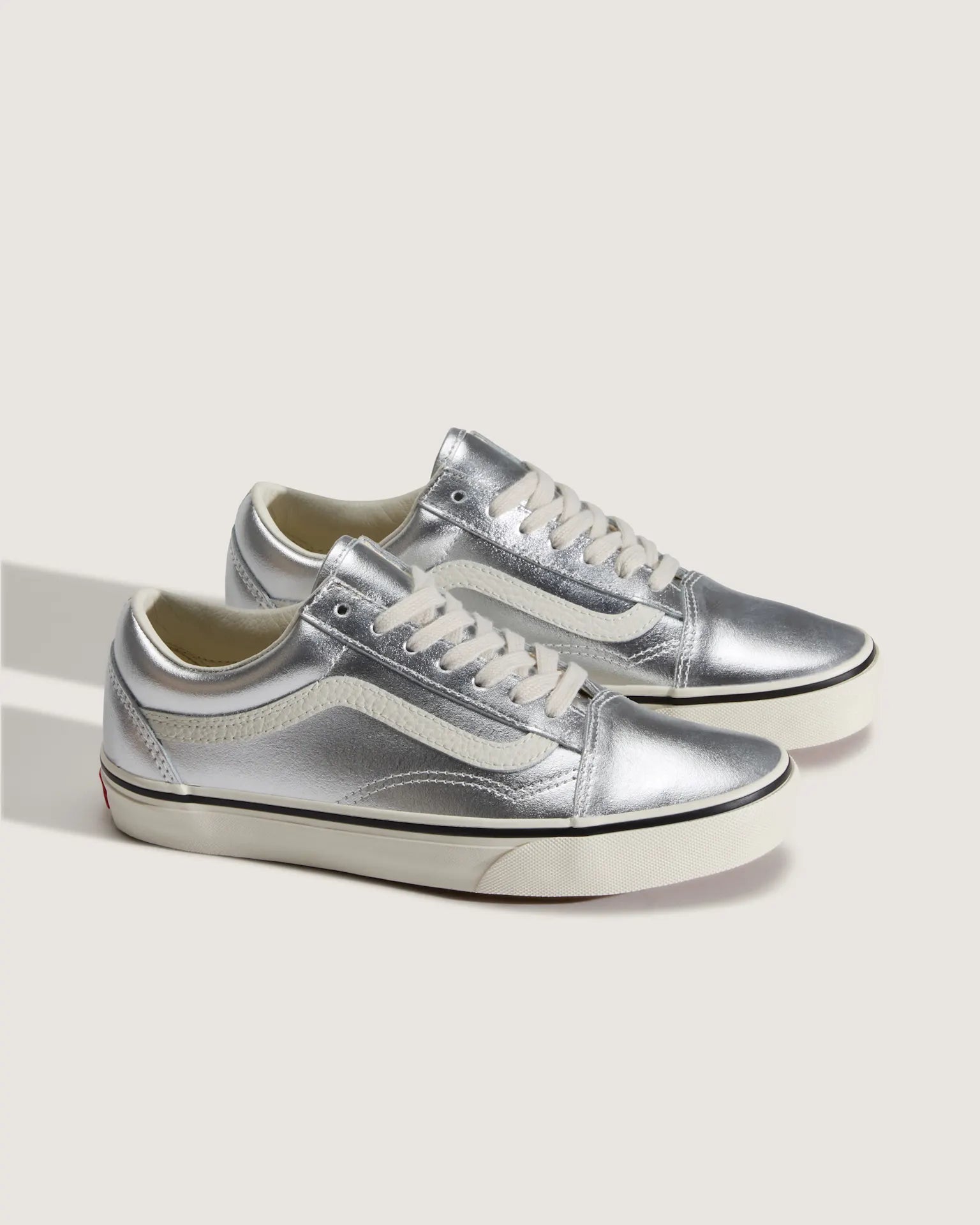 VANS Old Skool LEATHER Metallic Silver Cipő VN000E8WH271 - 2