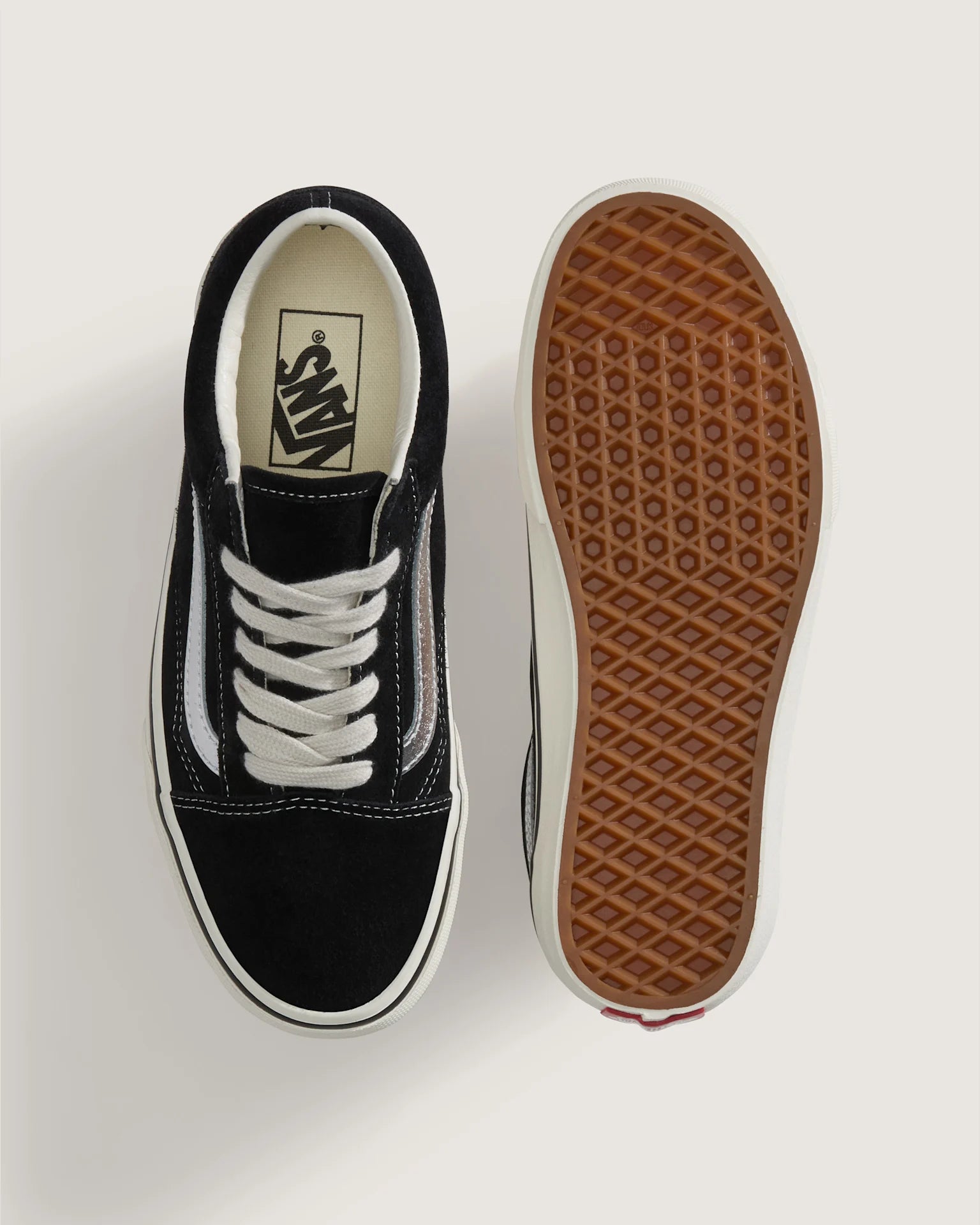 VANS Old Skool METALLIC SIDESTRIPE Black/Silver Cipő VN000E8WYG41 - 3