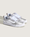 VANS Knu Skool METALLIC LEATHER SILVER Cipő VN000E9XSLV1 - 2