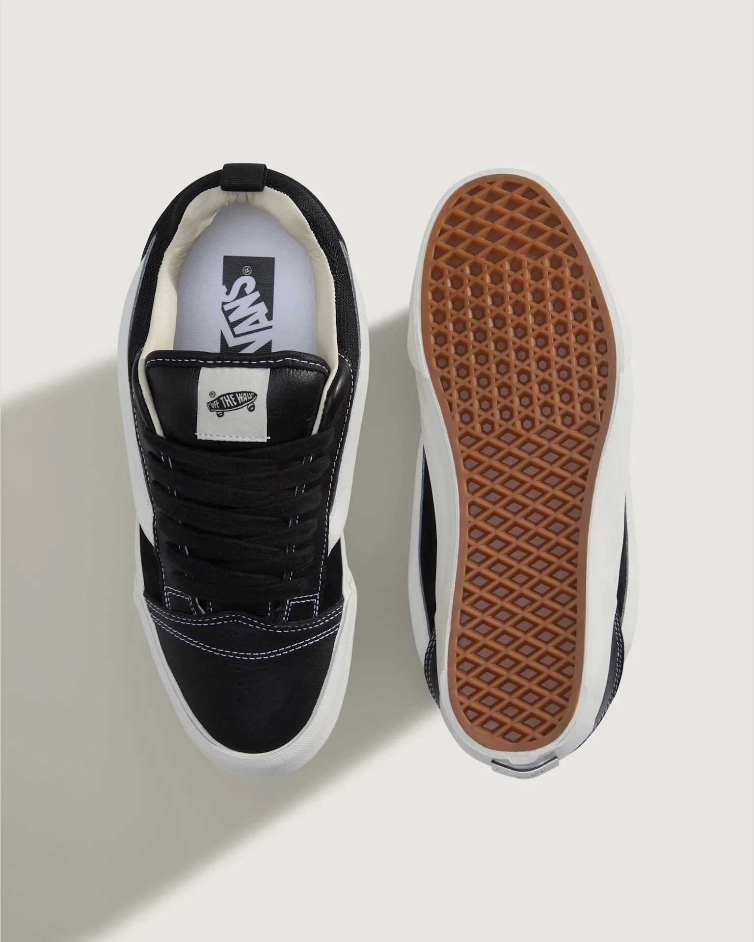Vans LX Knu Skool LEATHER Black Cipő VN000EB5BLA1 - 3