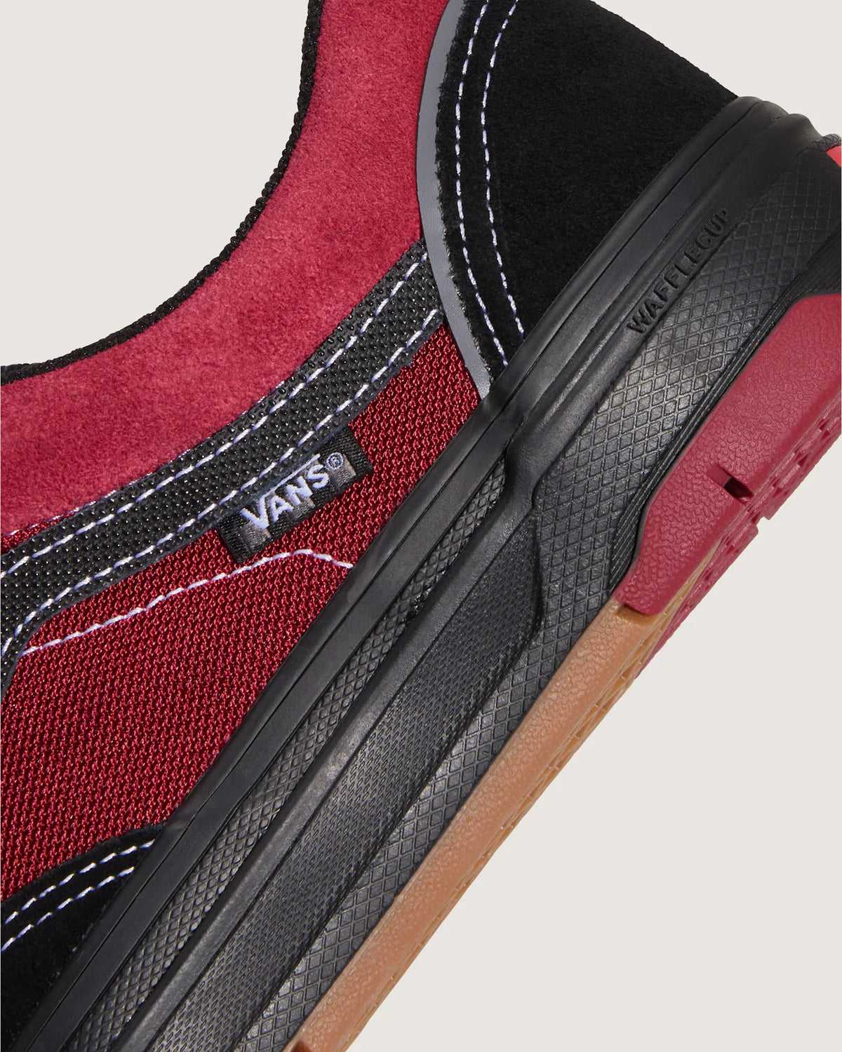 Vans Skate Old Skool Wafflecup Black/Red Cipő VN000EB7Y091 - 7