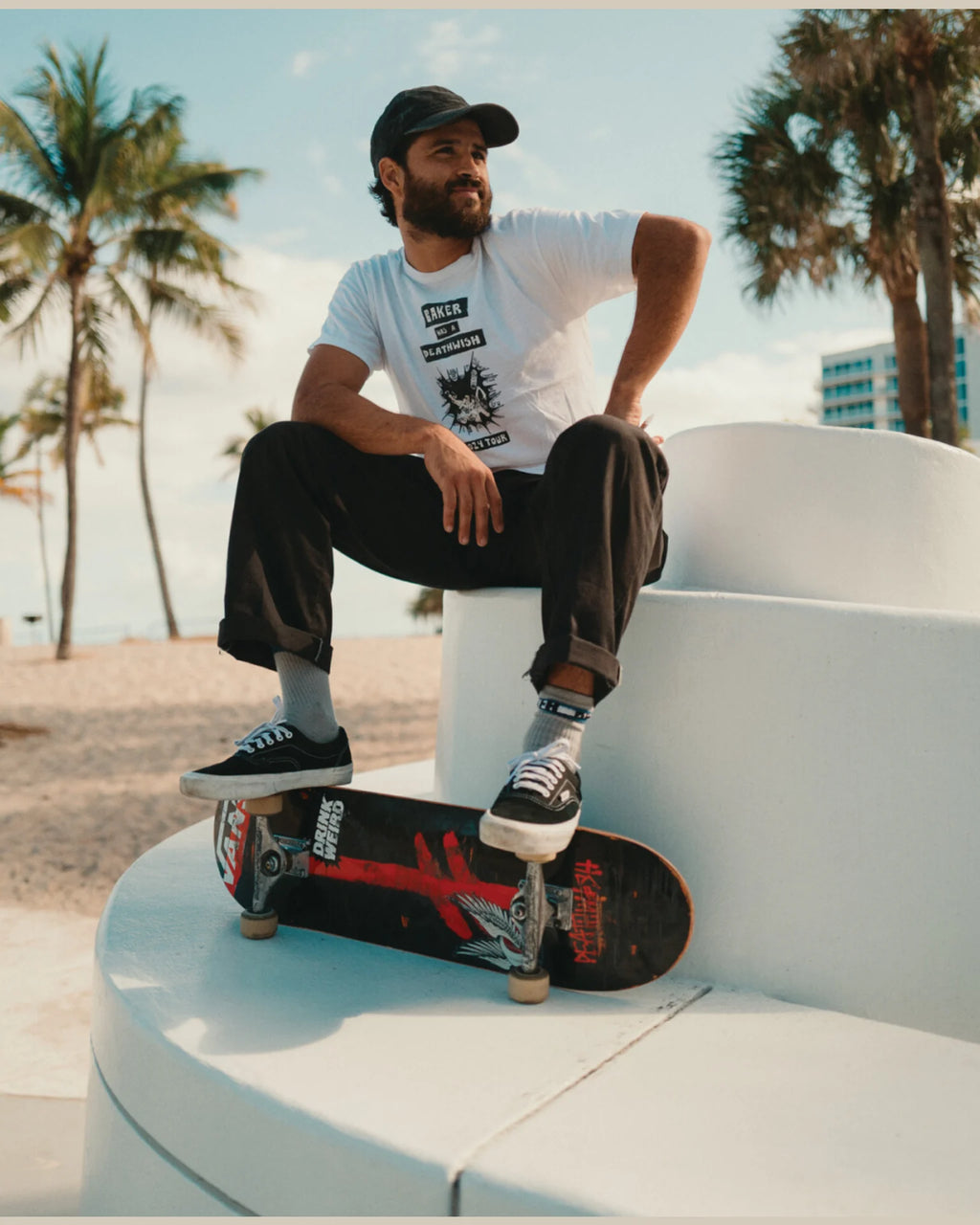 VANS Skate Era Black/White Cipő VN000ECRBA21 - 2