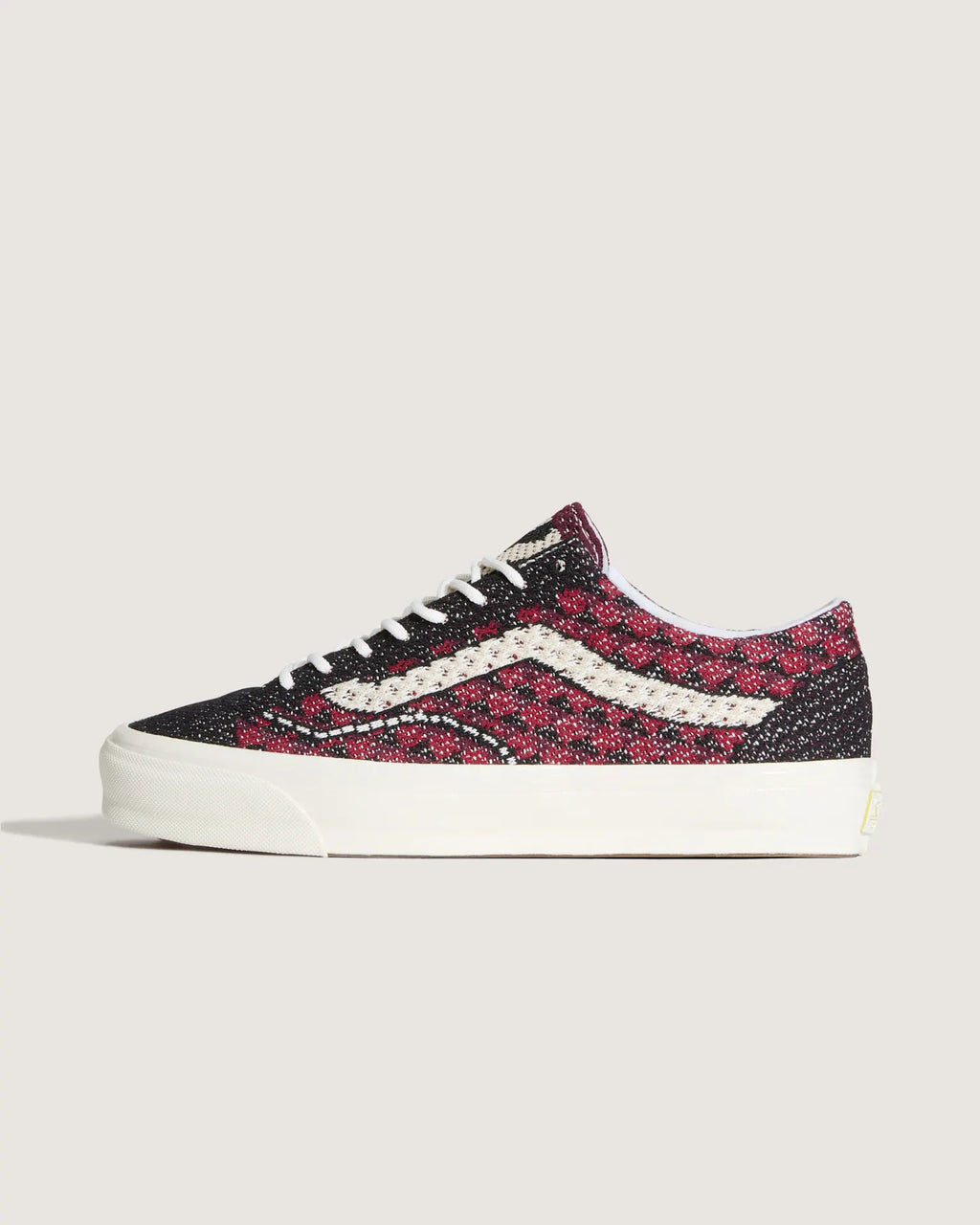 VANS LX Old Skool 36 EK GEO CHECK BORDEAUX kép 1