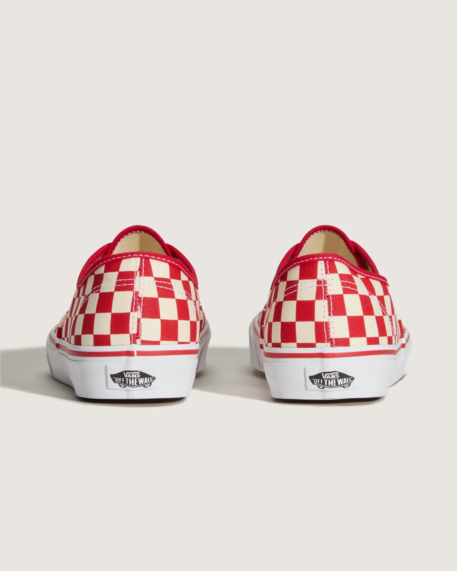 VANS Authentic PRIMARY CHECK RACING RED/WHITE Cipő VN000EGAR301 - 4