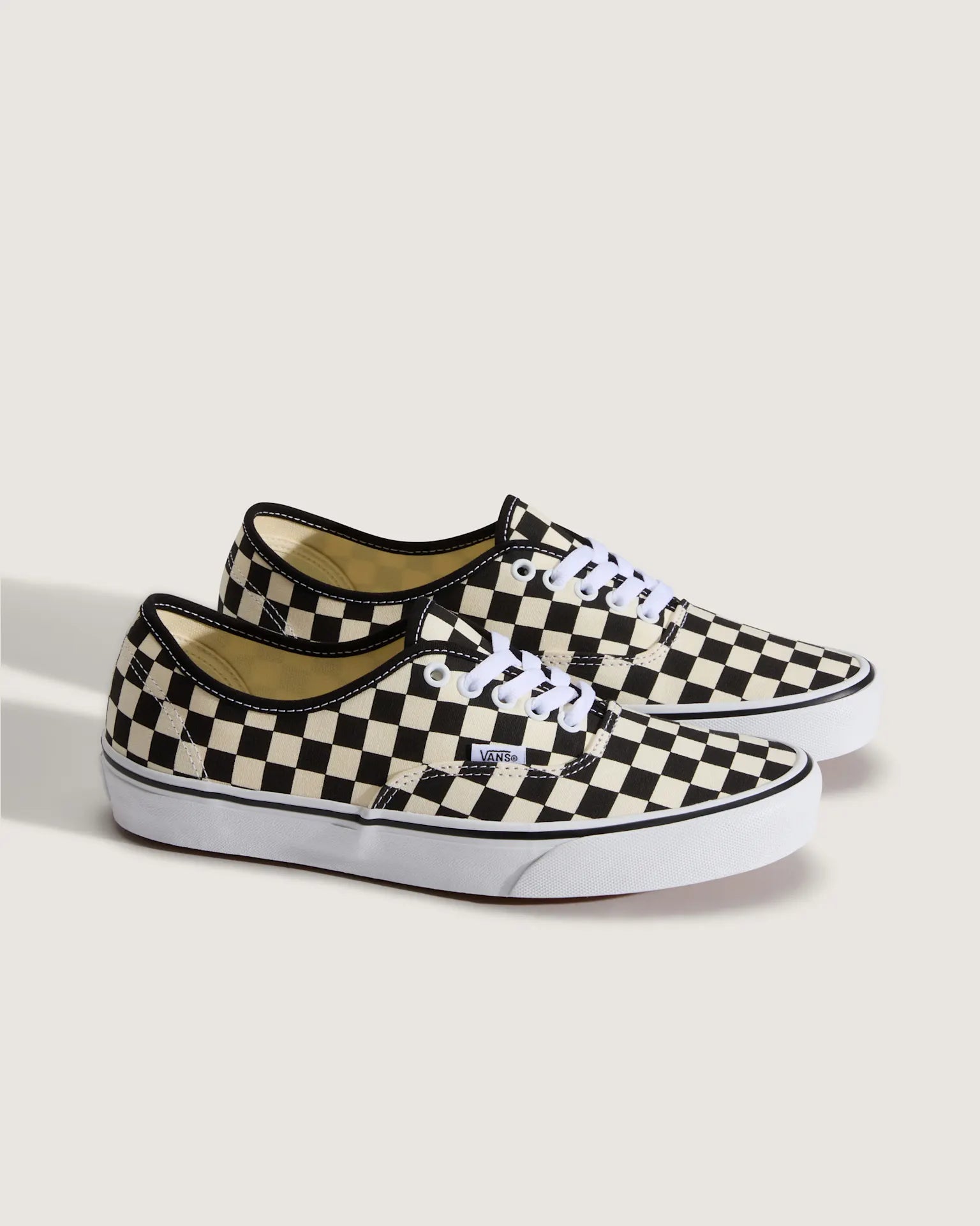 VANS Authentic PRIMARY CHECK Black/White Cipő VN000EGAY281 - 2