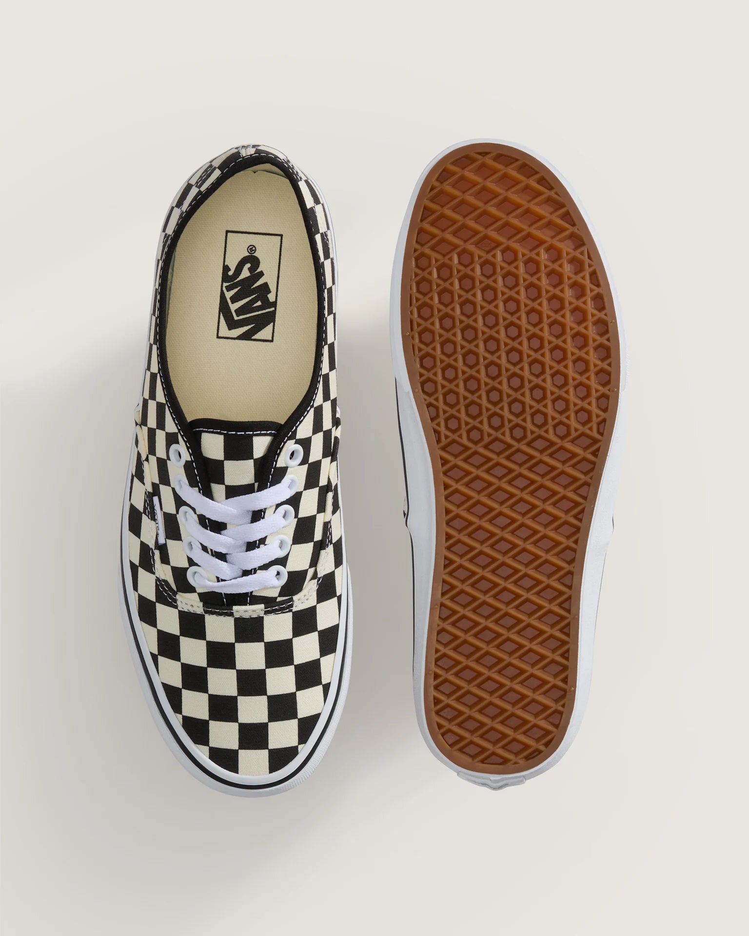 VANS Authentic PRIMARY CHECK Black/White Cipő VN000EGAY281 - 3