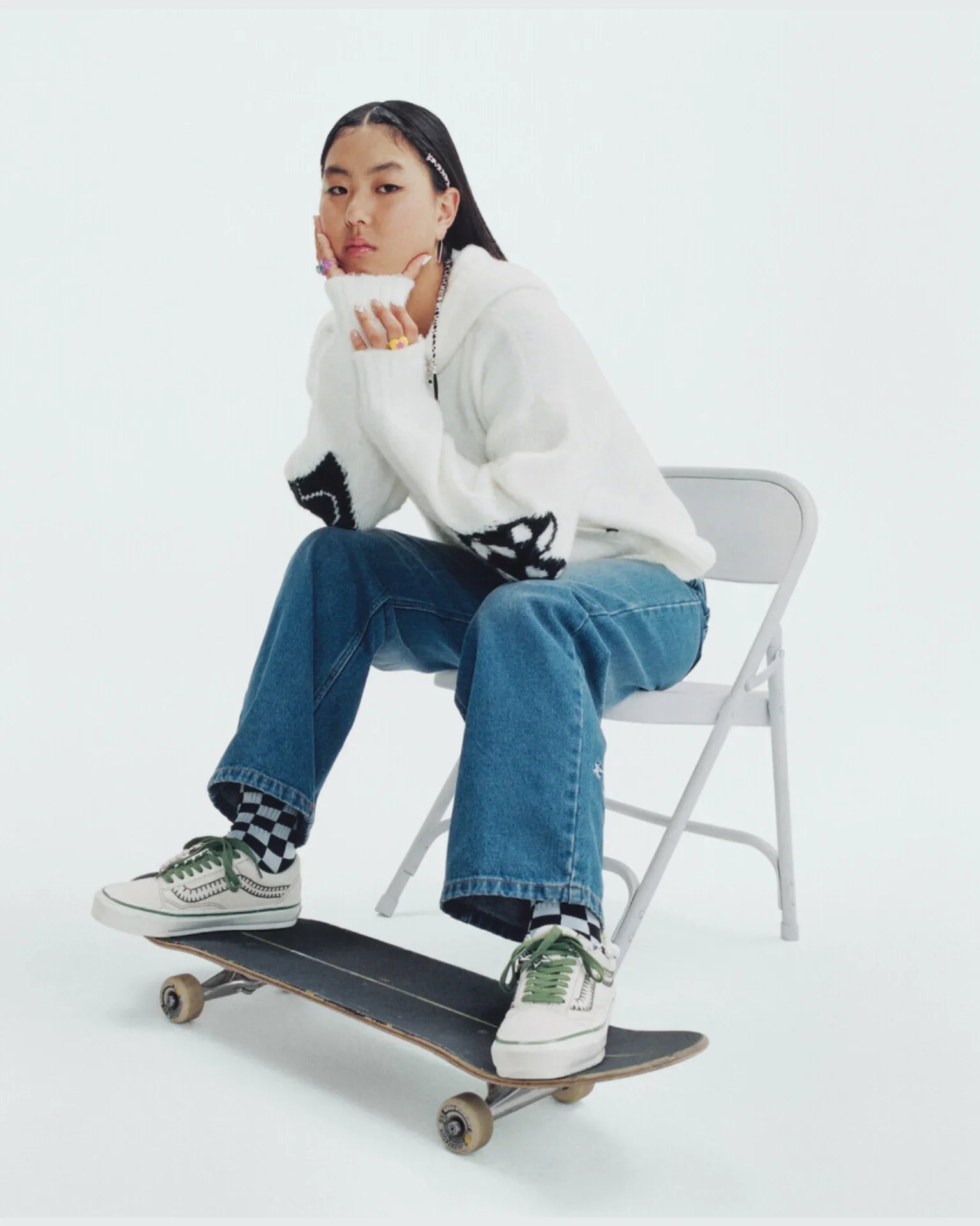 VANS LX Old Skool Charms CREAM kép 6