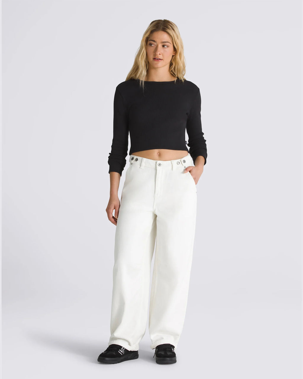 VANS Curbside Pant MARSHMALLOW Nadrág VN000FVHFS81 - 2