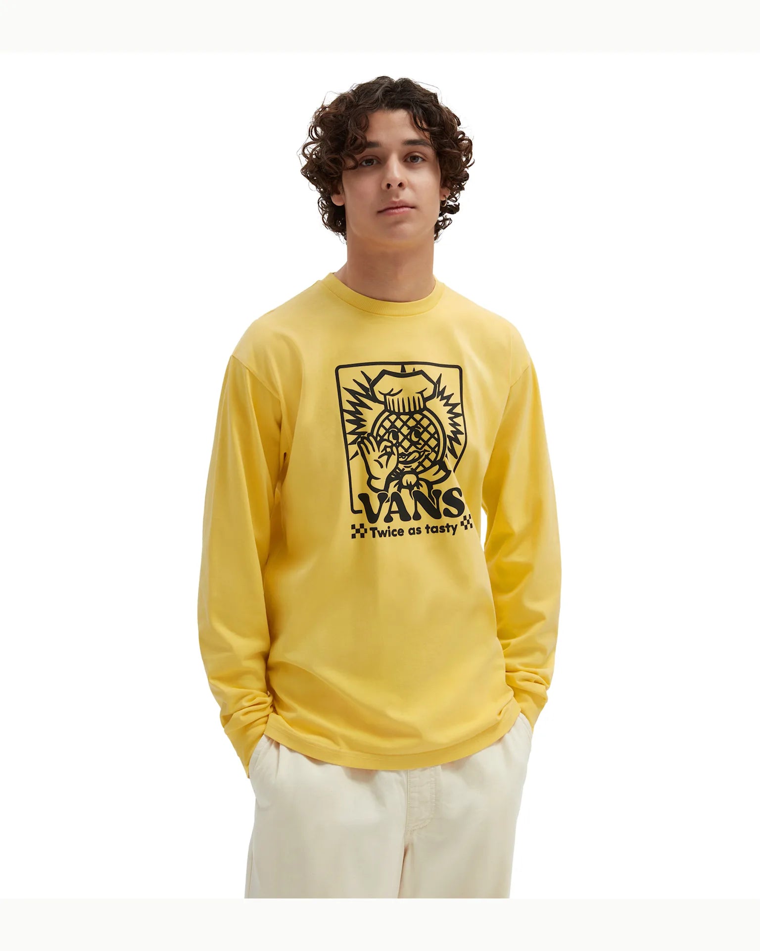 VANS TASTY TWICE L/S SAMOAN SUN Póló VN000G0ANB21 - 1