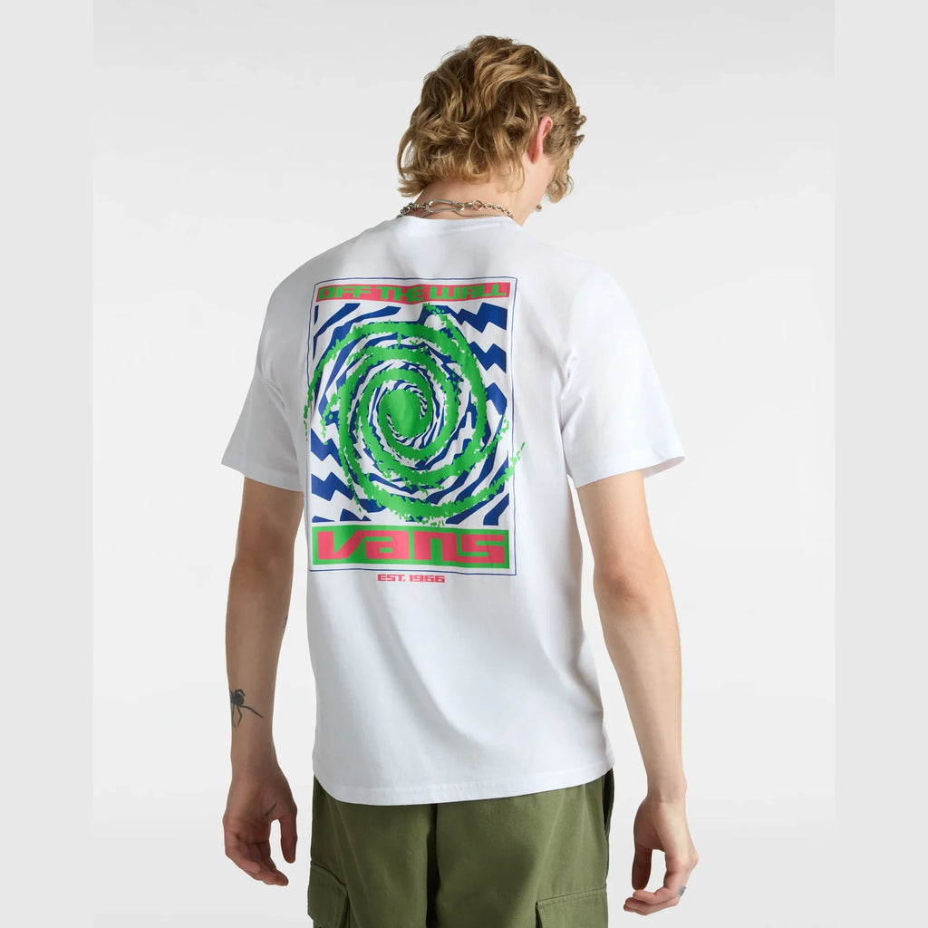 VANS WORMHOLE WARPED SS TEE White kép 4