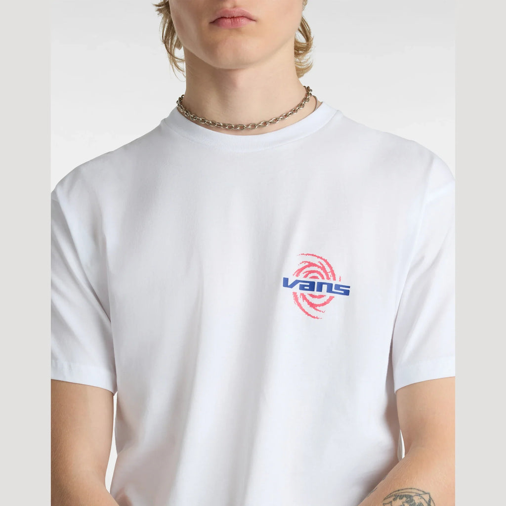 VANS WORMHOLE WARPED SS TEE White kép 6