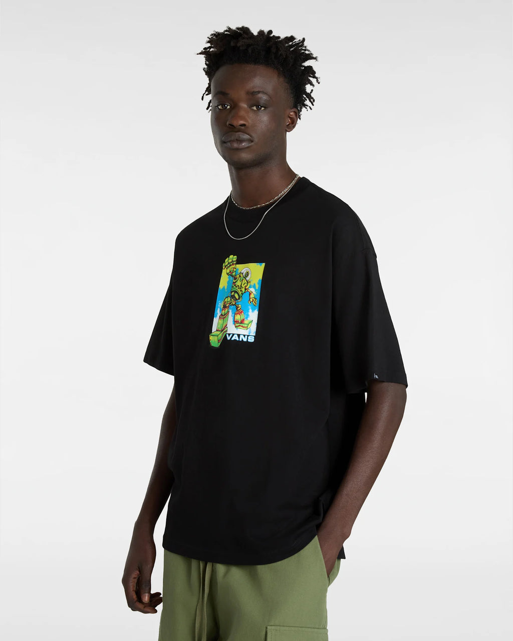 VANS GADGET SS TEE Black Póló VN000G4VBLK1 - 3