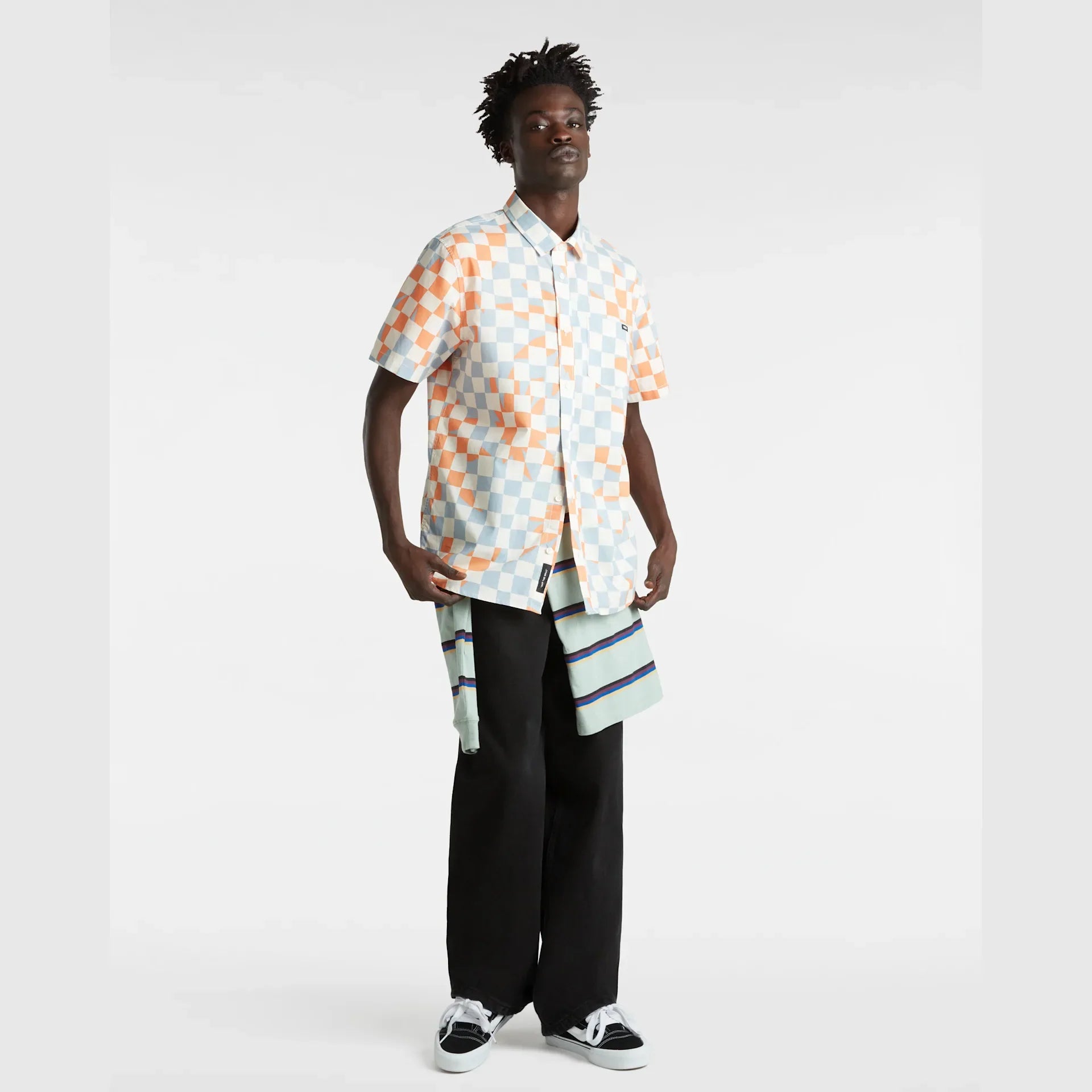 VANS WATSON SS WOVEN MARSHMALLOW/DUSTY BLUE kép 5