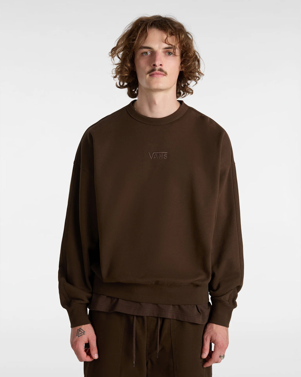 VANS LX Premium Crew Fleece DEMITASSE Pulóver VN000GBW3N11 - 3
