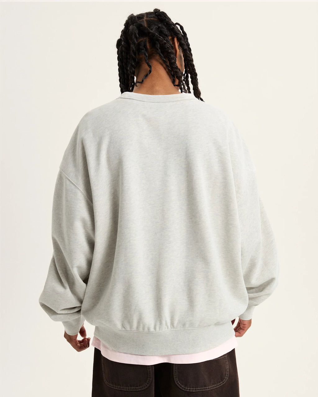 VANS LX Premium Crew Fleece ASH HEATHER Pulóver VN000GBWRKZ1 - 4