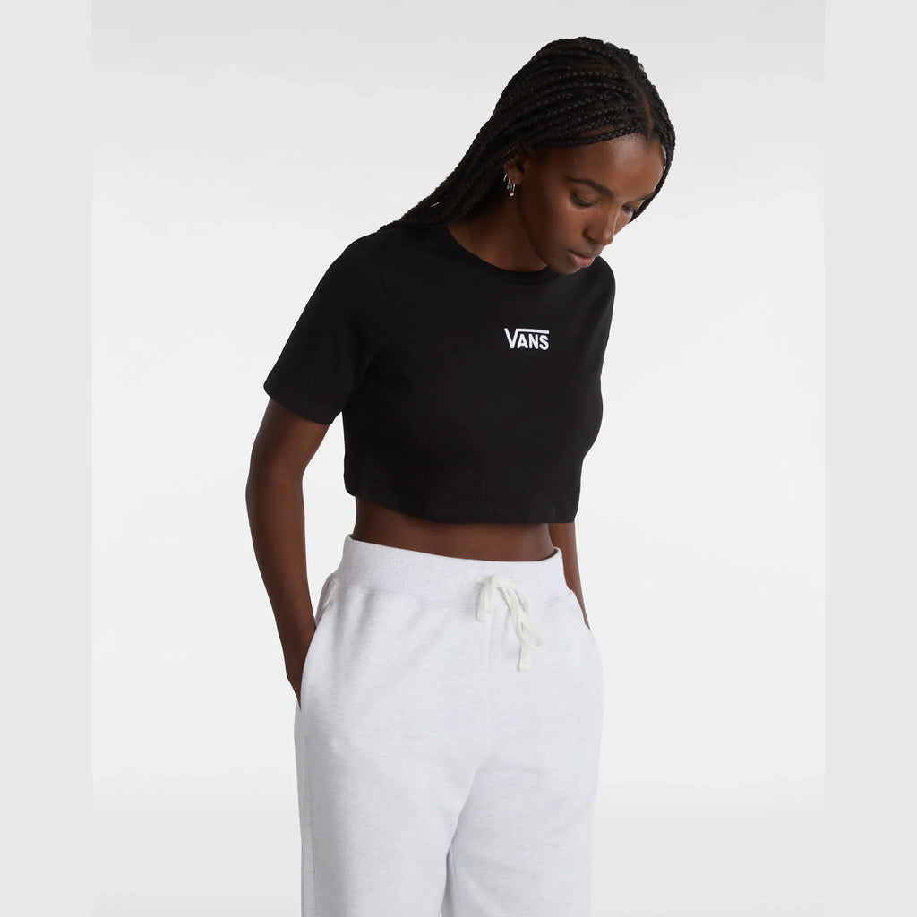 VANS Flying V Crew Crop II Black Póló kép 3