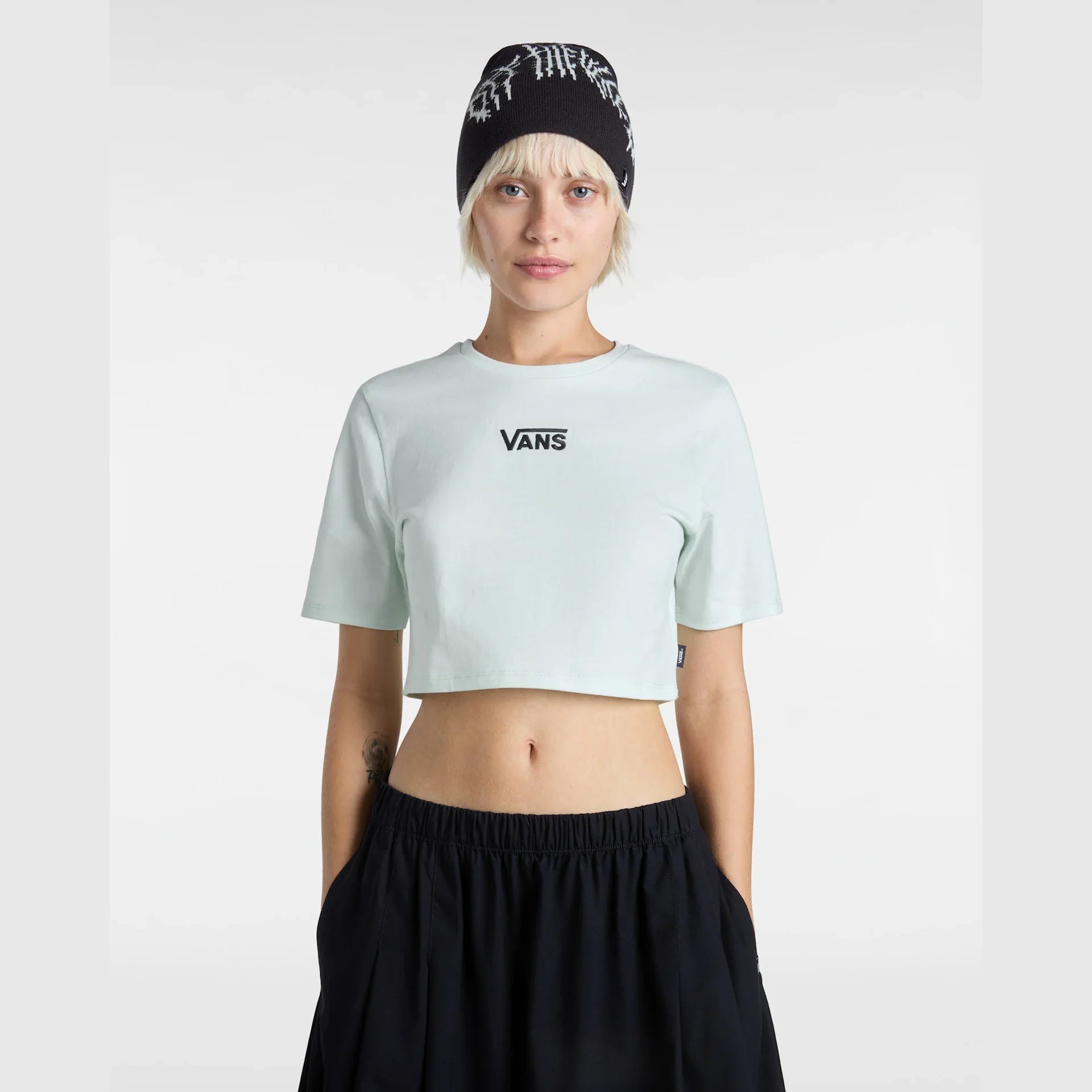 VANS Flying V Crew Crop II HINT OF MINT Póló kép 3