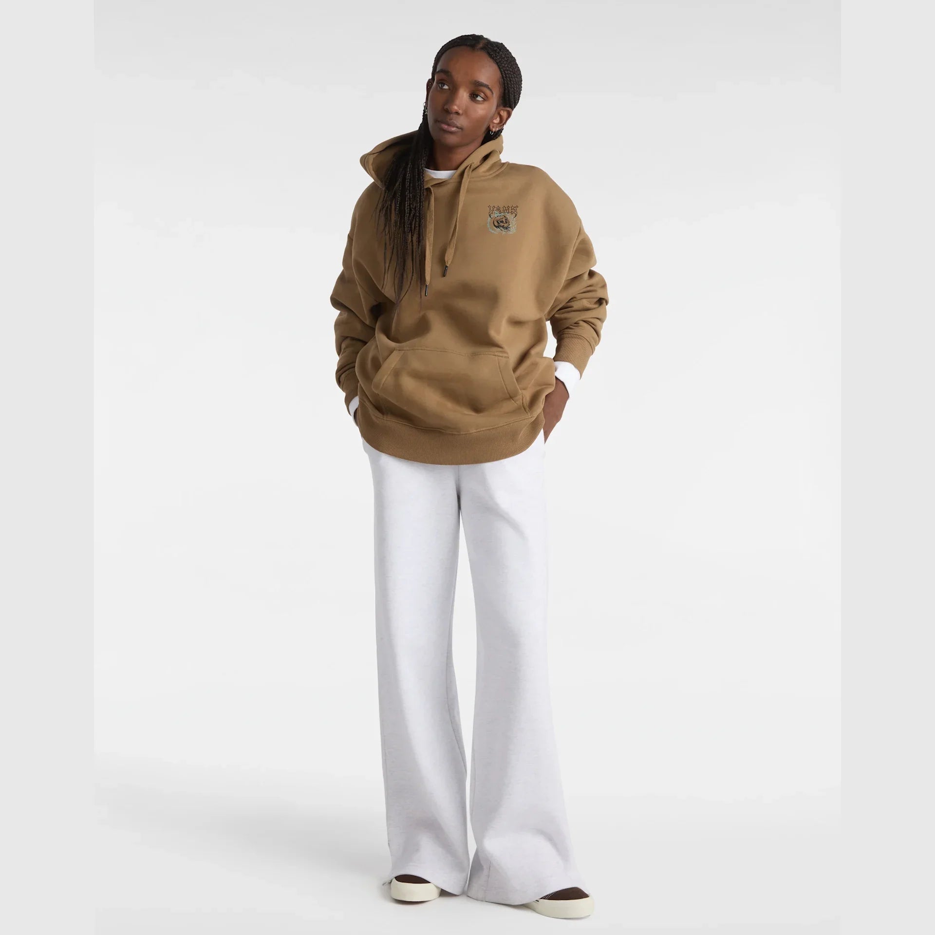 VANS SKULL OS HOODIE OTTER kép 6