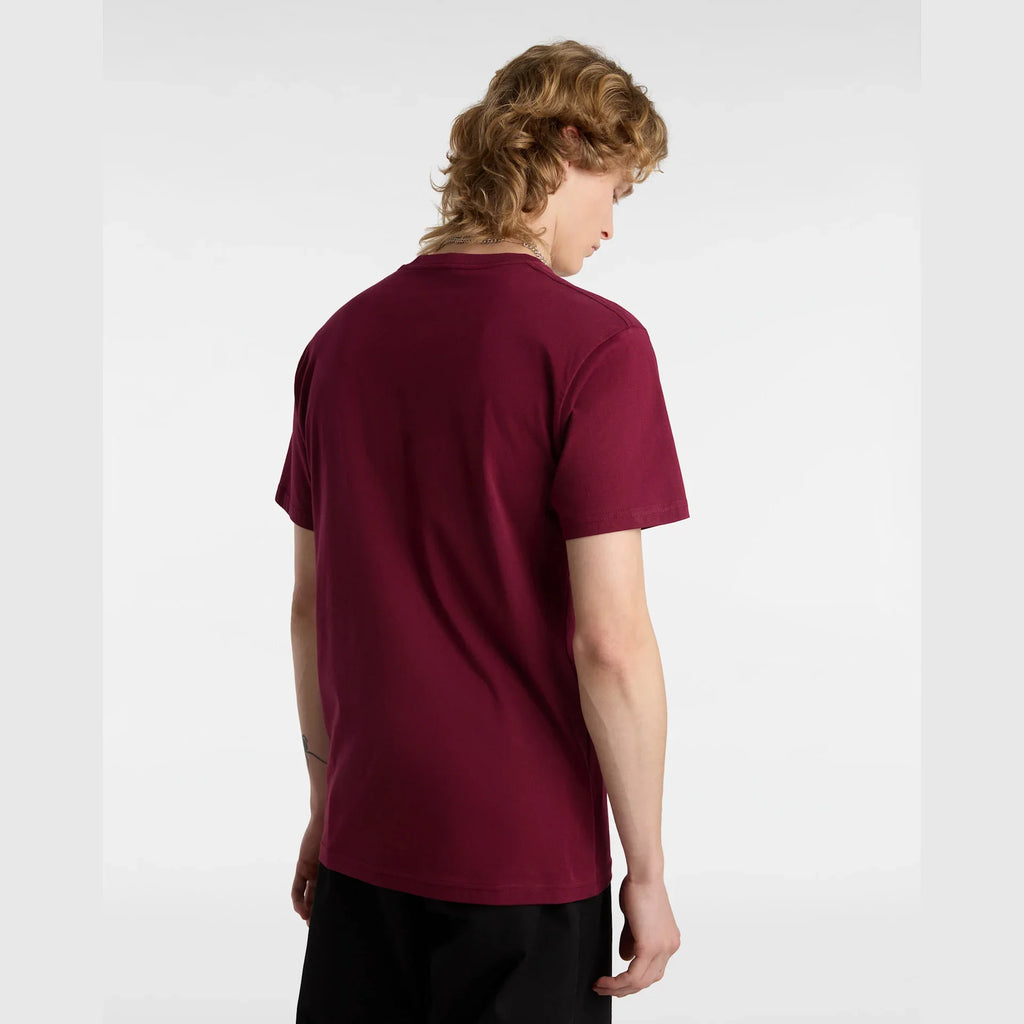 VANS VANS CLASSIC Burgundy/White Póló kép 6