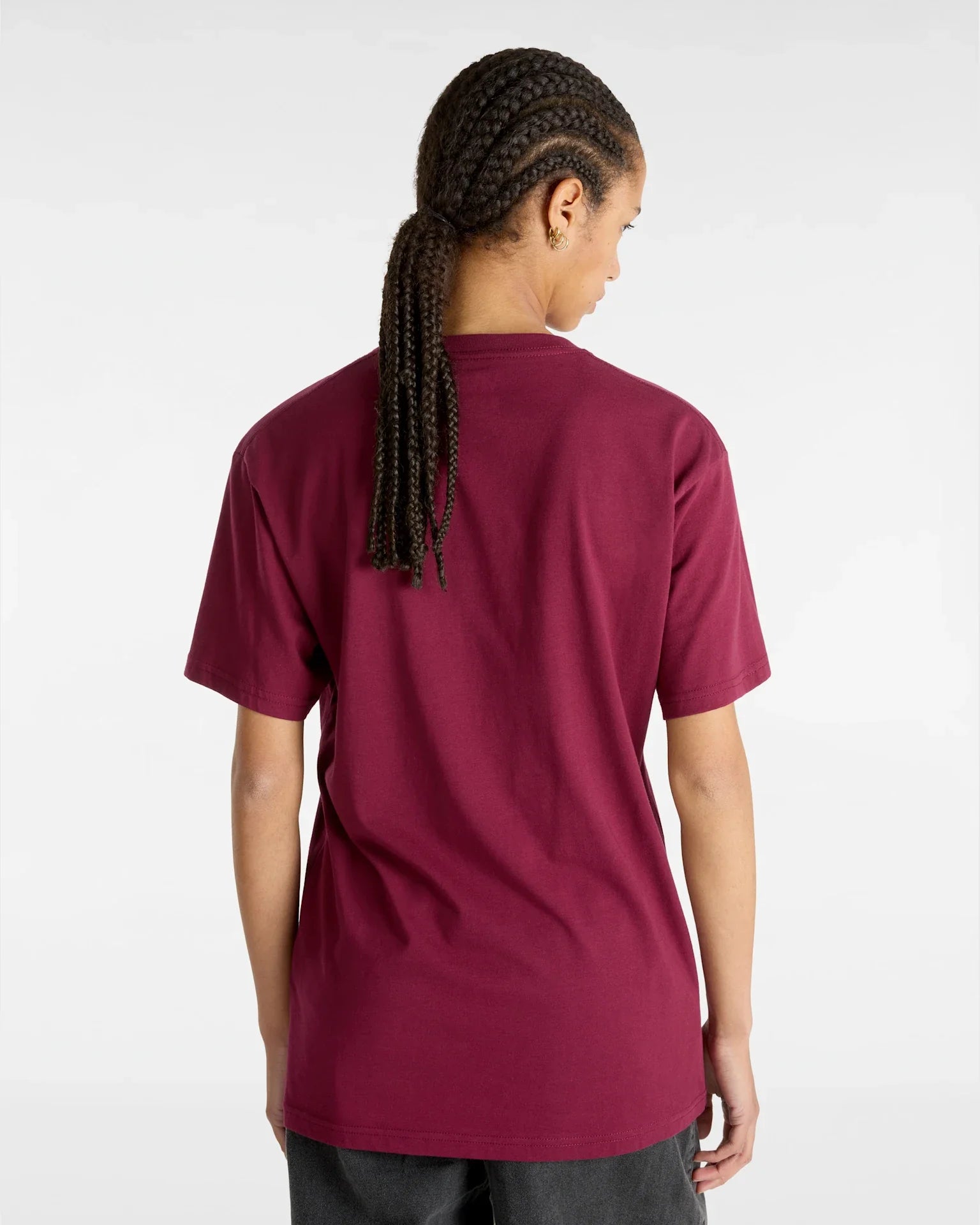 VANS VANS CLASSIC Burgundy/White Póló kép 8