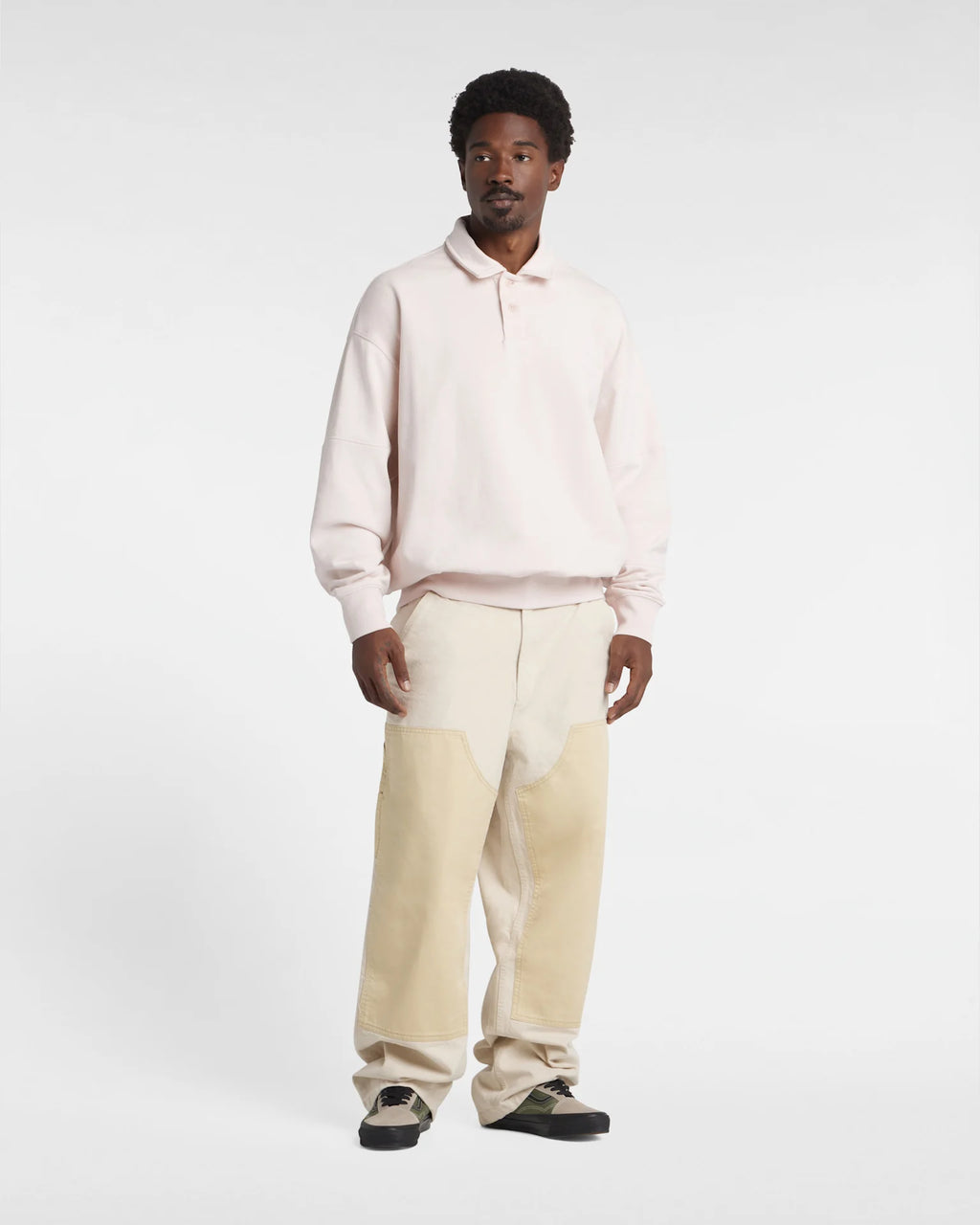 VANS WASHED COLLARED FLEECE PEACH BLUSH Pulóver VN000GW2RF81 - 3