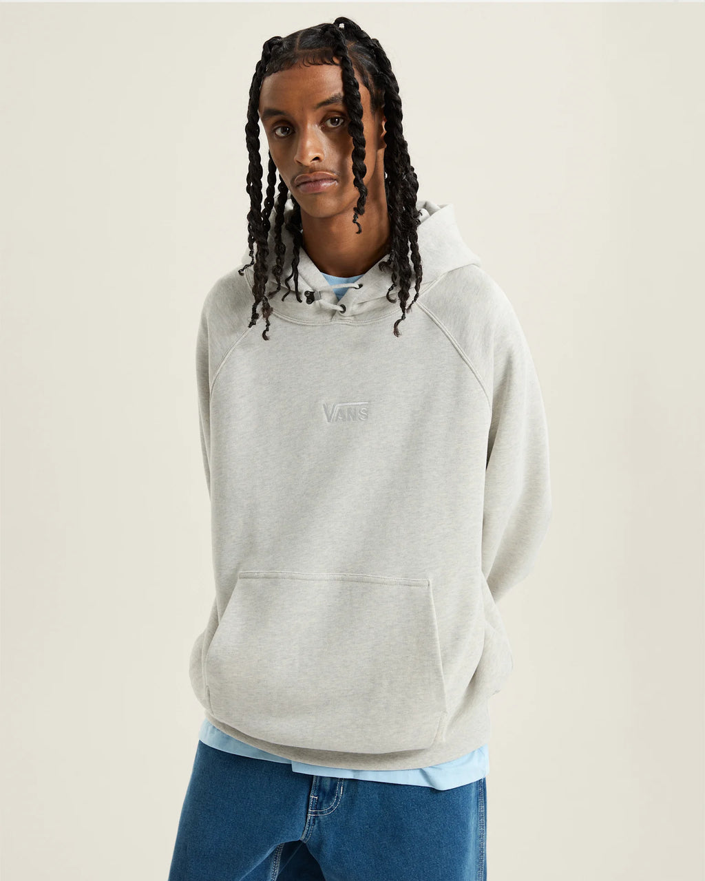 VANS LX Premium Hoodie Fleec ASH HEATHER Póló VN000GZ1RKZ1 - 3