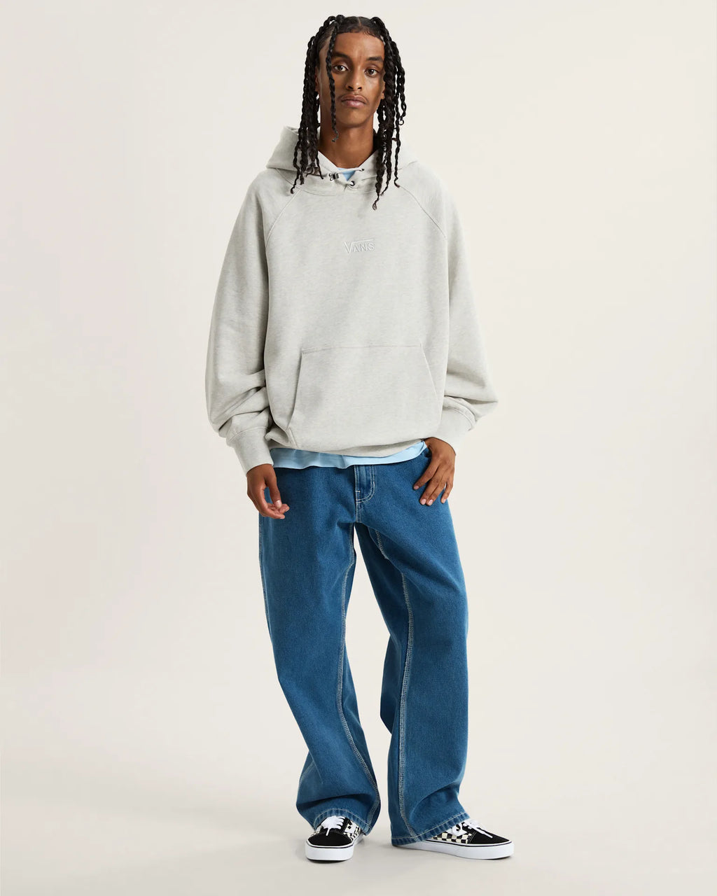 VANS LX Premium Hoodie Fleec ASH HEATHER Póló VN000GZ1RKZ1 - 6