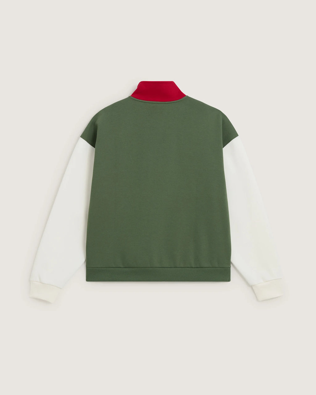 VANS COLORBLOCK HALF ZIP MOC Pine Forest Pulóver VN000H2AEN61 - 2