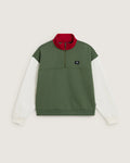 VANS COLORBLOCK HALF ZIP MOC Pine Forest Pulóver VN000H2AEN61 - 1